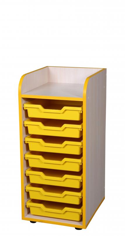 Універсальна стінка "Органайзик" елемент №3, з комплектом лотків №1, матеріал корпусу - ЛДСП, АЛМАНТ, 357х410х810 мм.